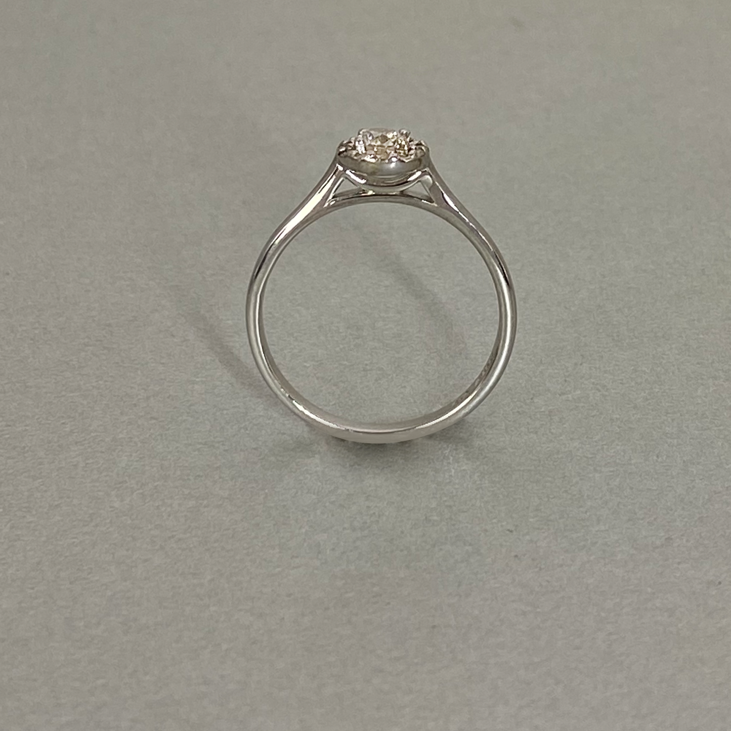 9ct White Gold Diamond Halo Cluster Ring