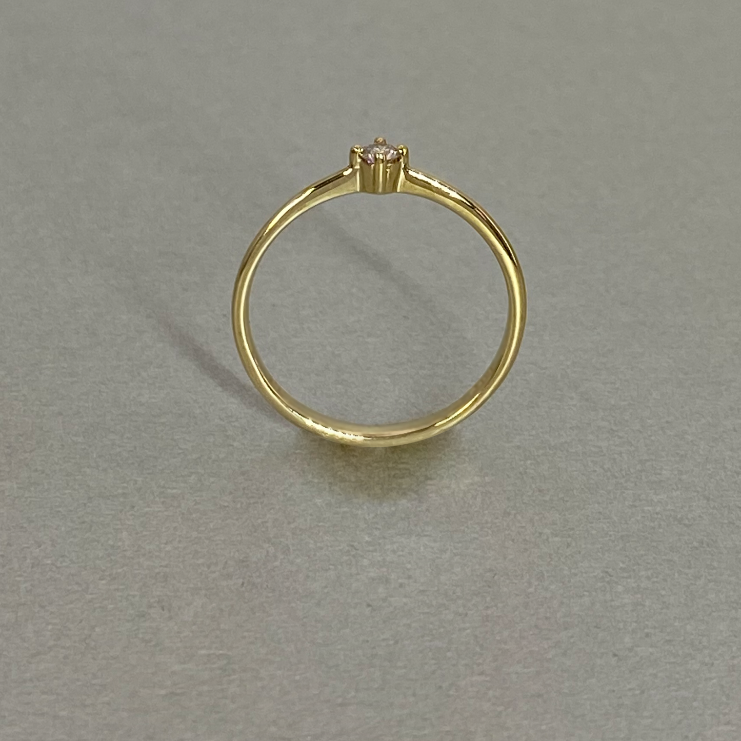 9ct Yellow Gold Diamond Solitaire Ring