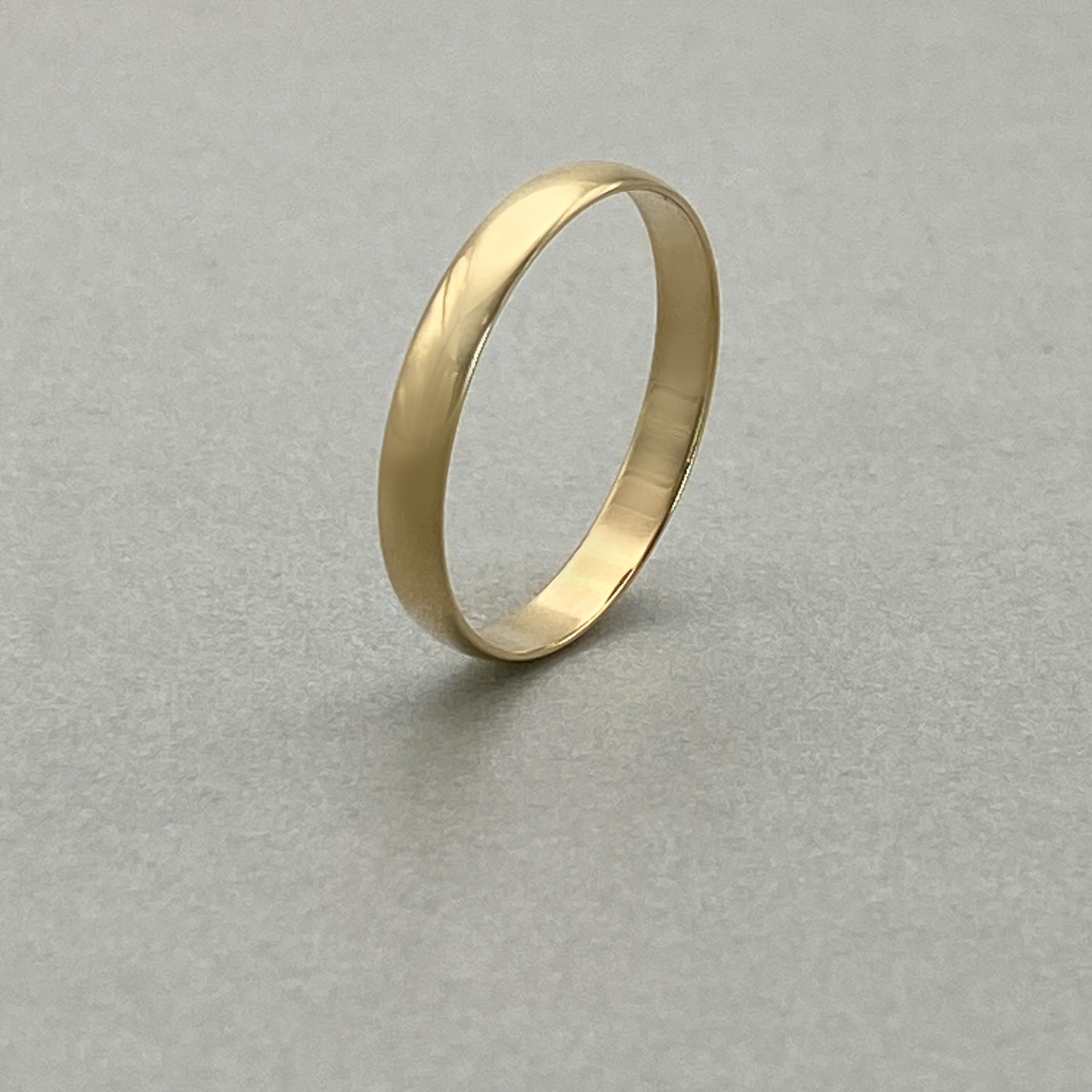 9ct Yellow Gold 3mm Comfort Fit Wedding Band Size U