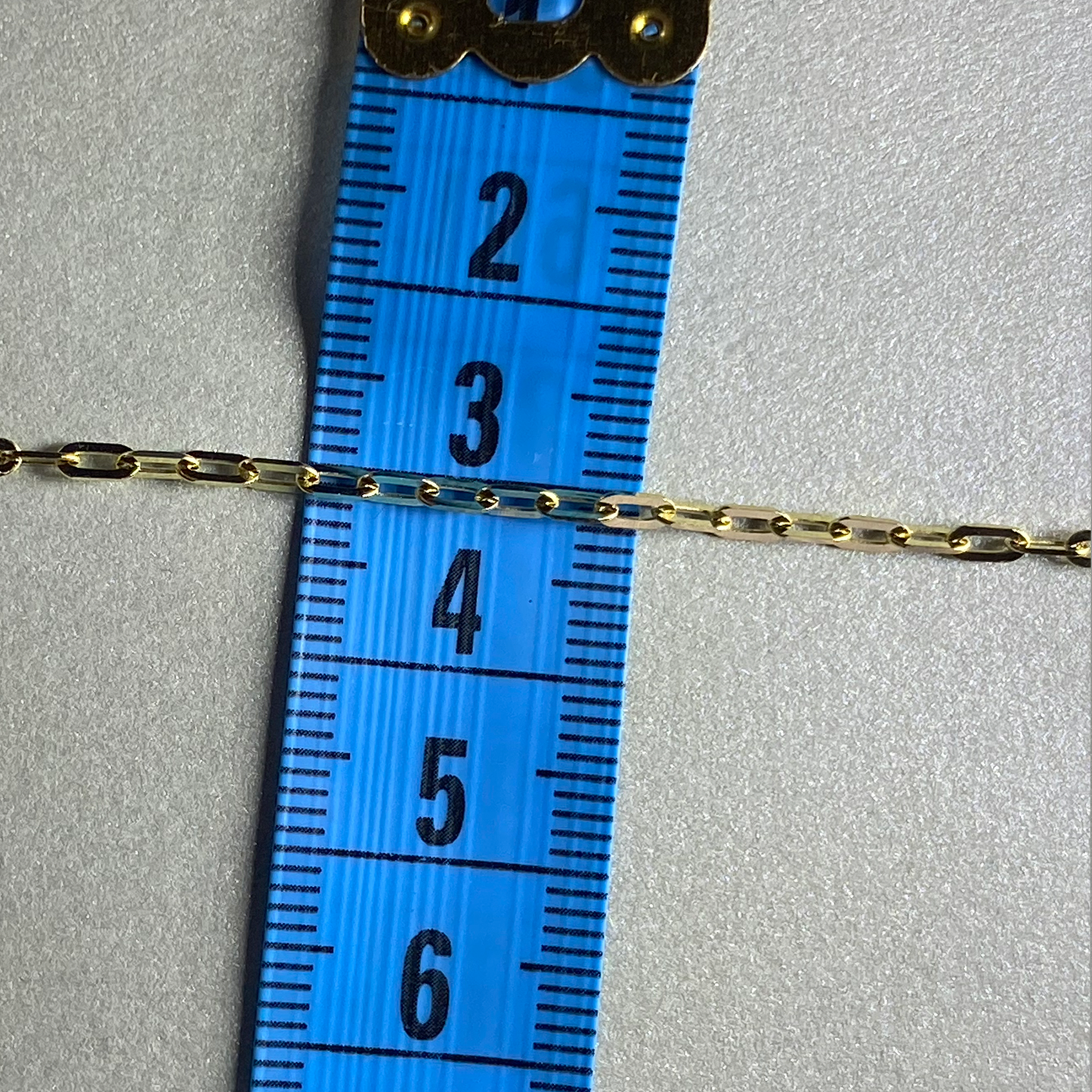 9ct Yellow Gold 55cm Paperclip Chain (Solid) (2mm wide)