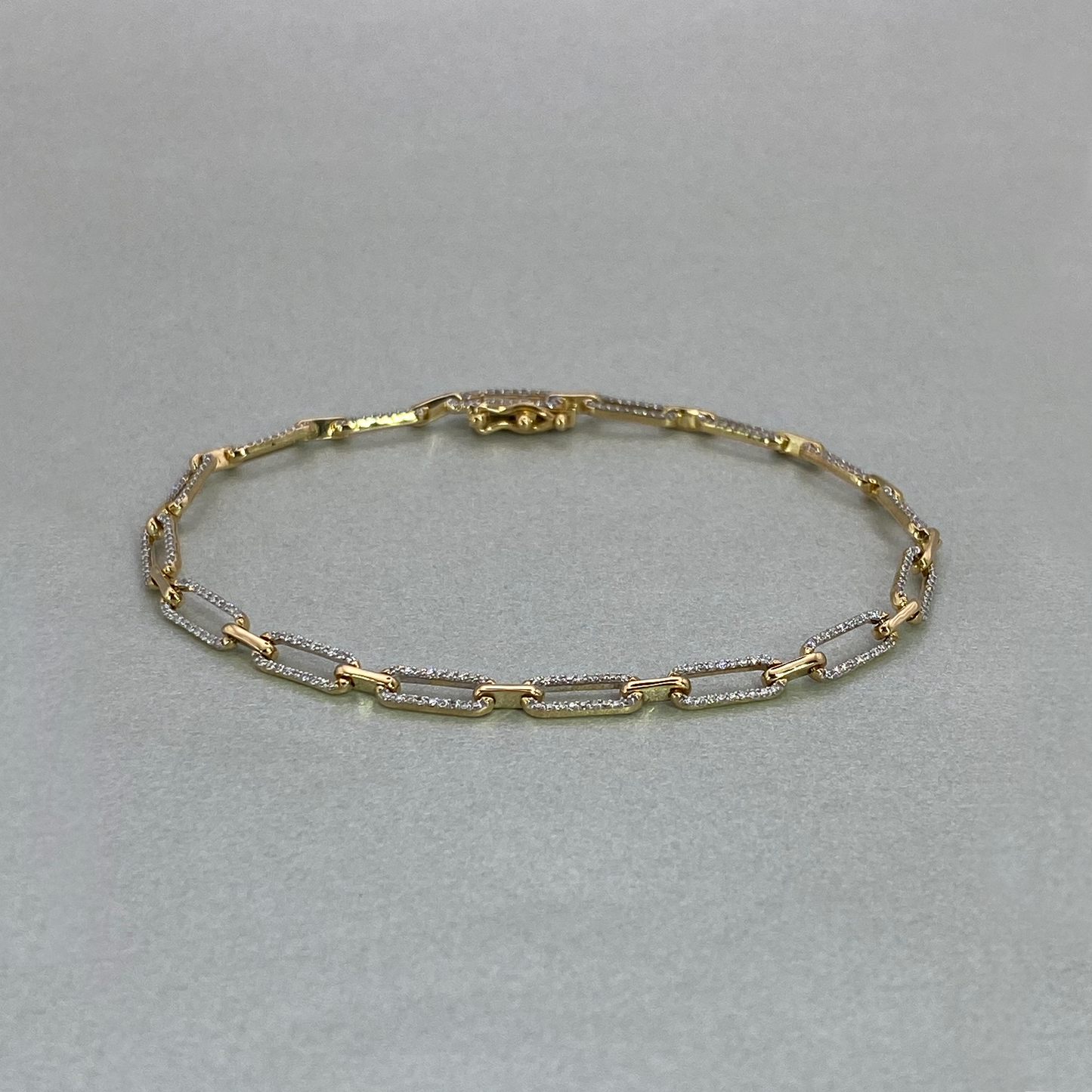 9ct Yellow Gold 0.58ct Diamond Bracelet