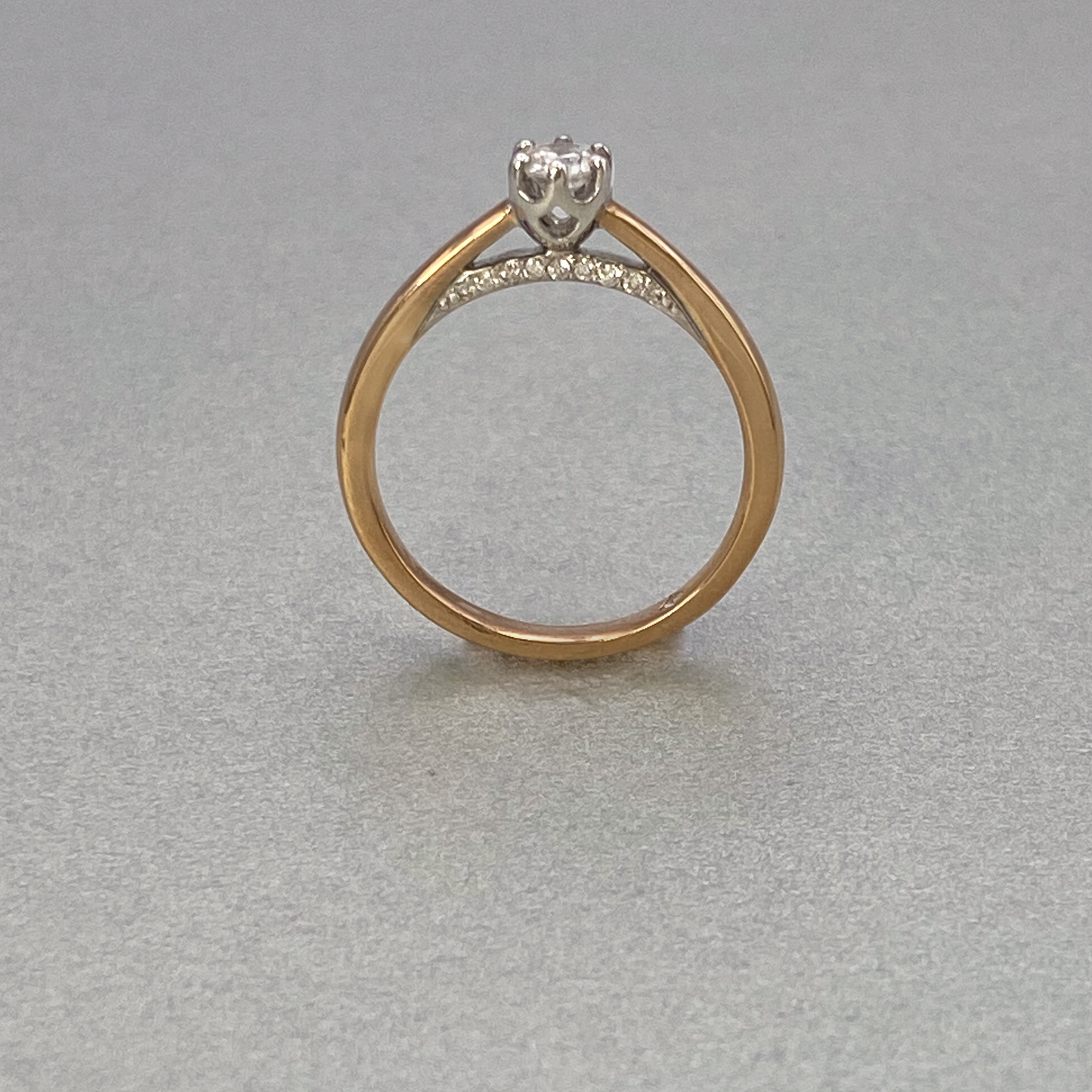 LAB Grown 18ct Rose Gold Solitaire Ring