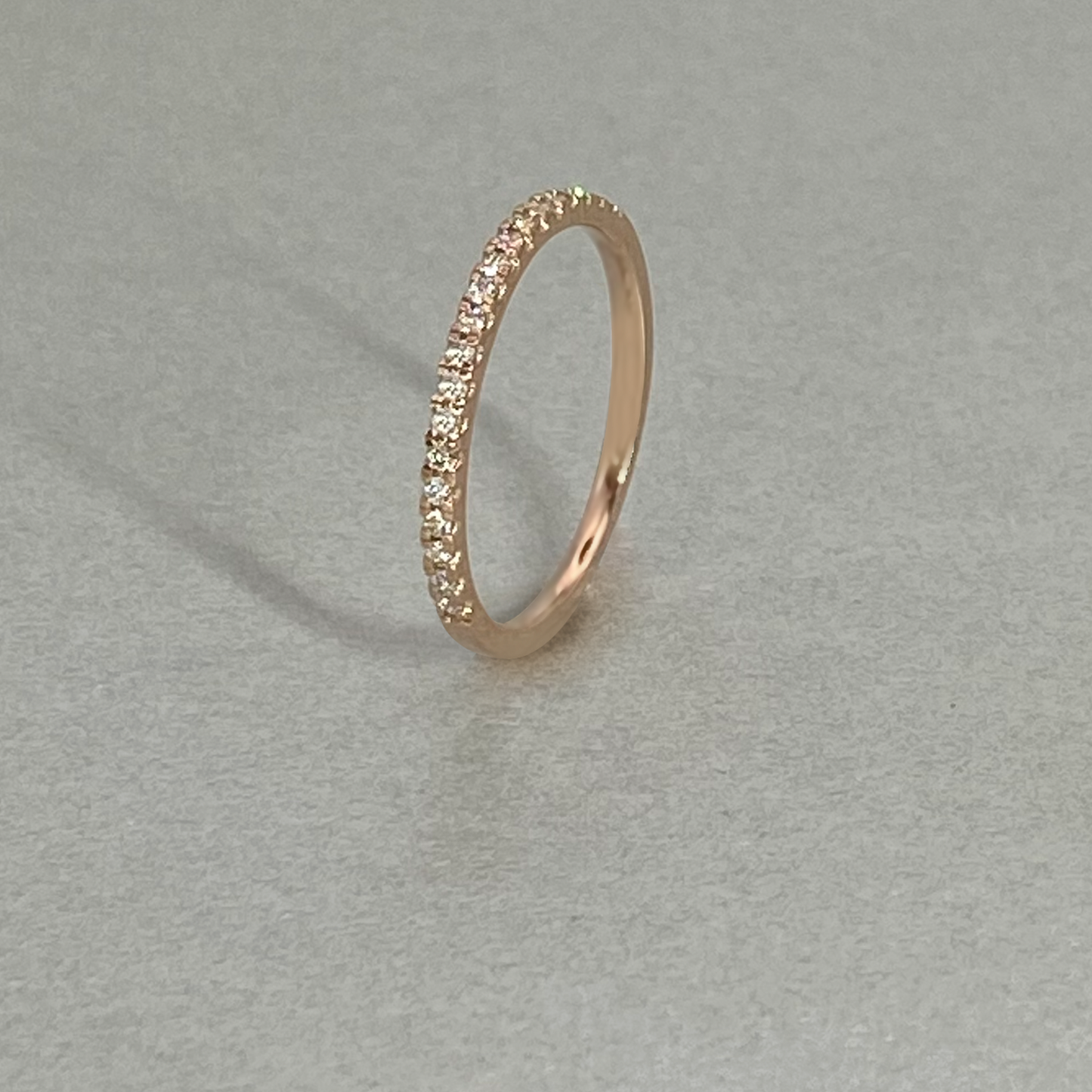9ct Rose Gold Diamond Eternity Band