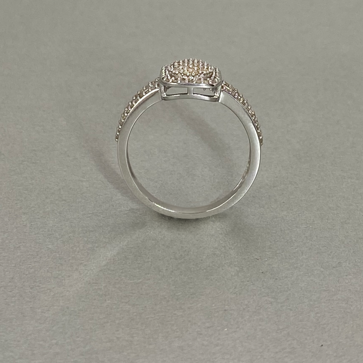 9ct White Gold Diamond Dress Ring