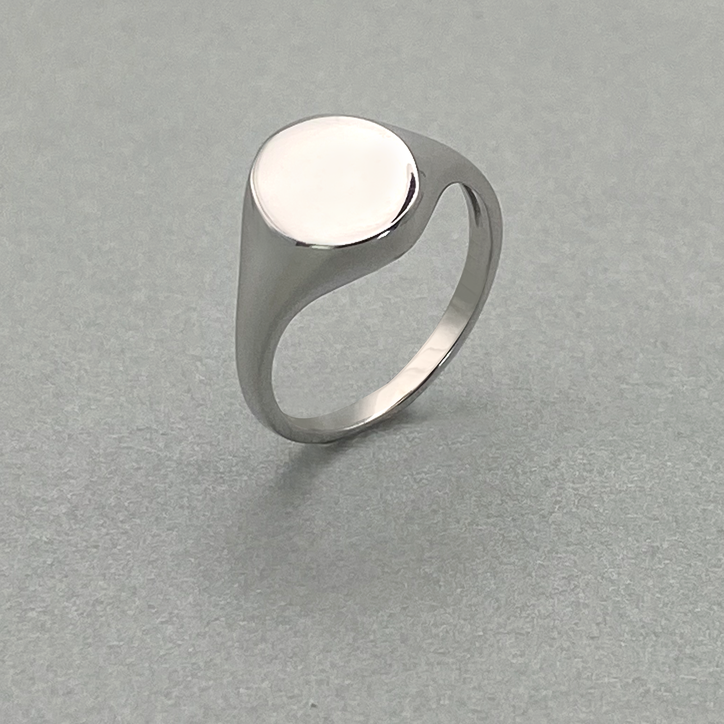 Silver Small Oval Signet Ring