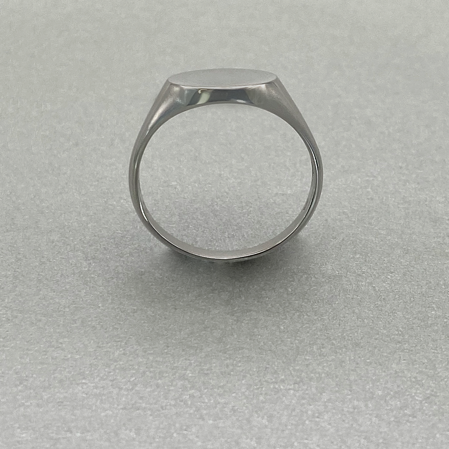 Silver Large Round Signet Ring