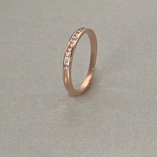 9ct Rose Gold  Diamond Eternity Ring