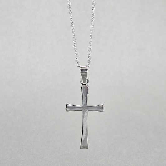 Silver Plain Medium size Cross Pendant