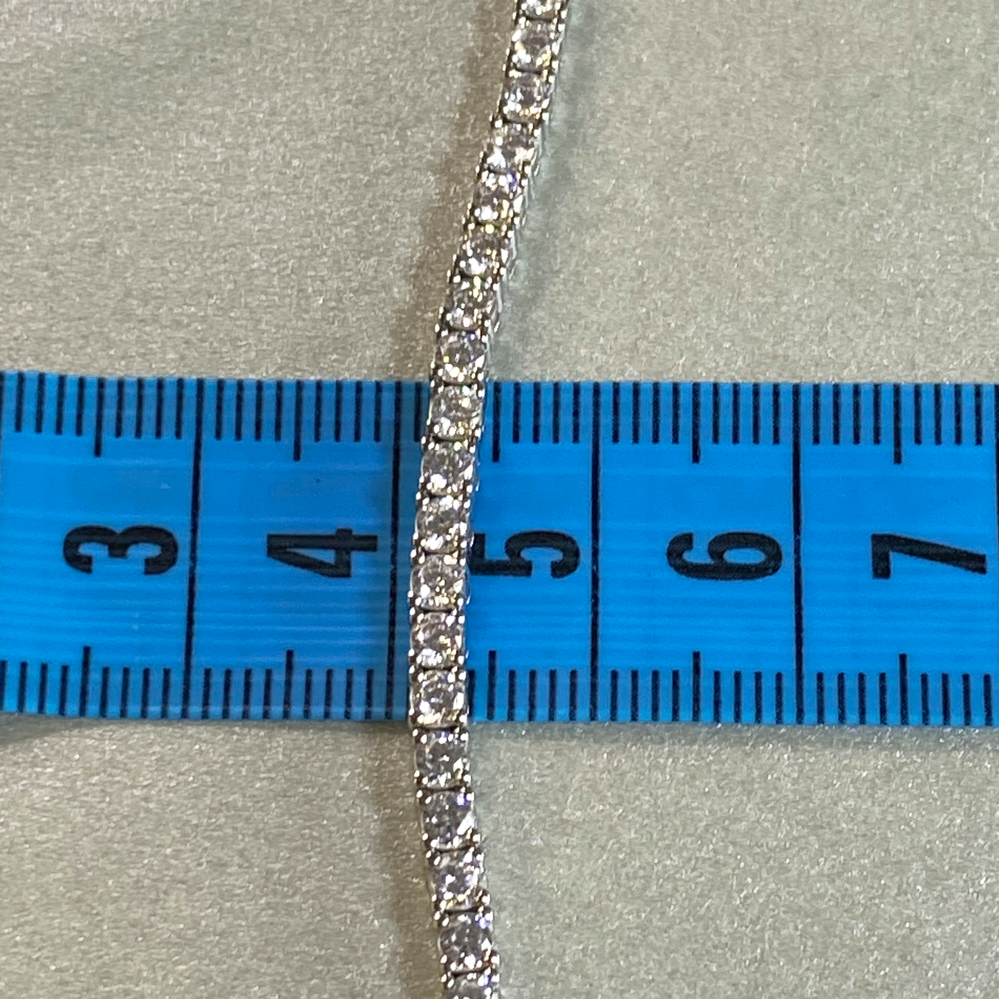 Silver 18cm White CZ (2.5mm) Tennis Bracelet