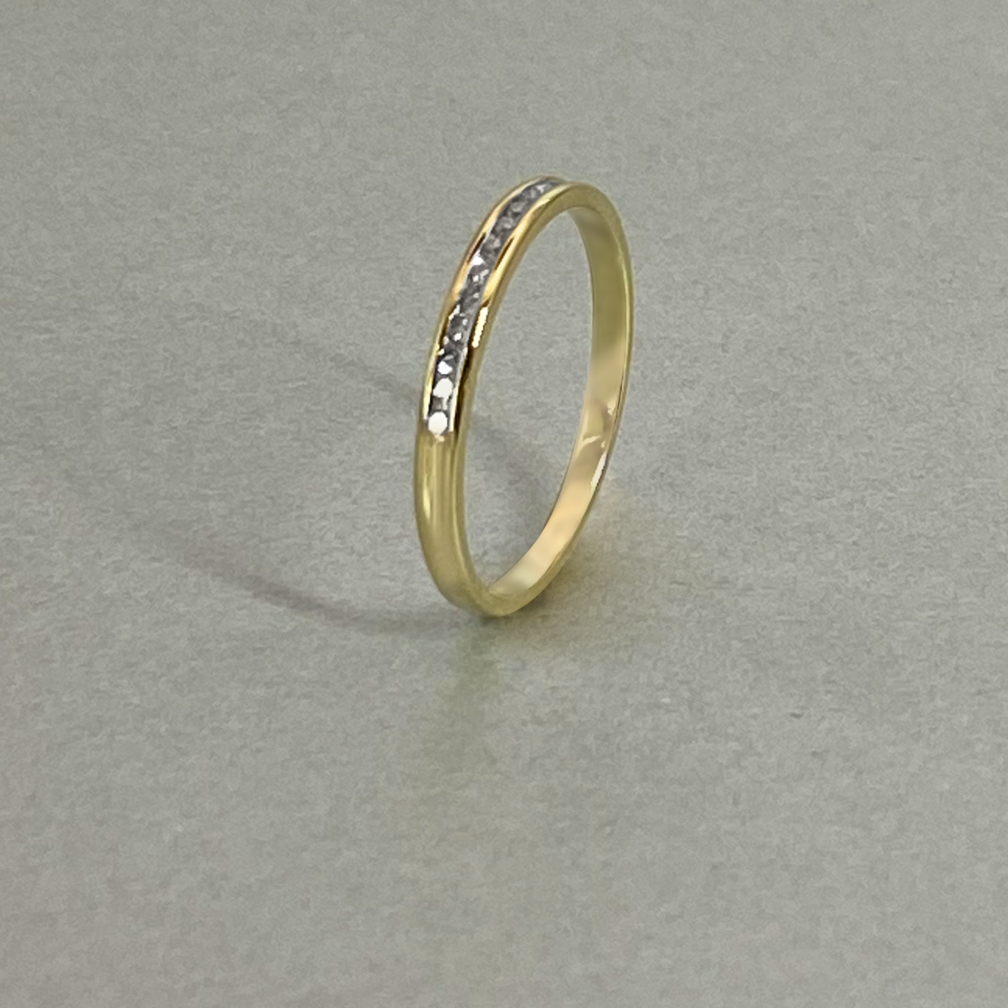 9ct Yellow Gold Channel Eternity Band