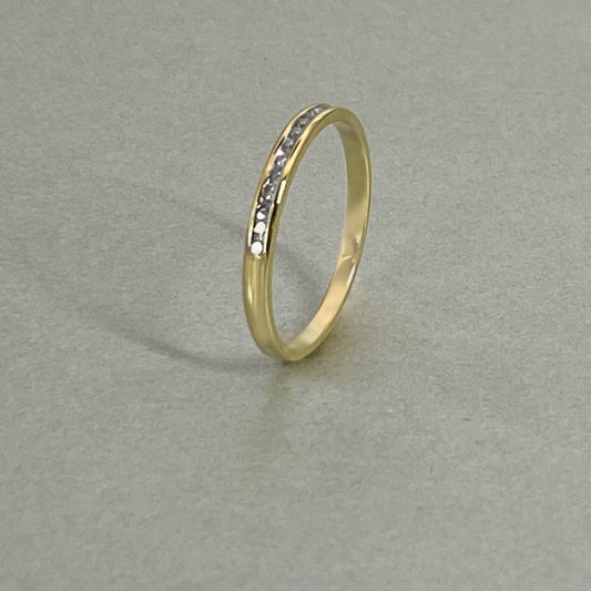 9ct Yellow Gold Channel Eternity Band