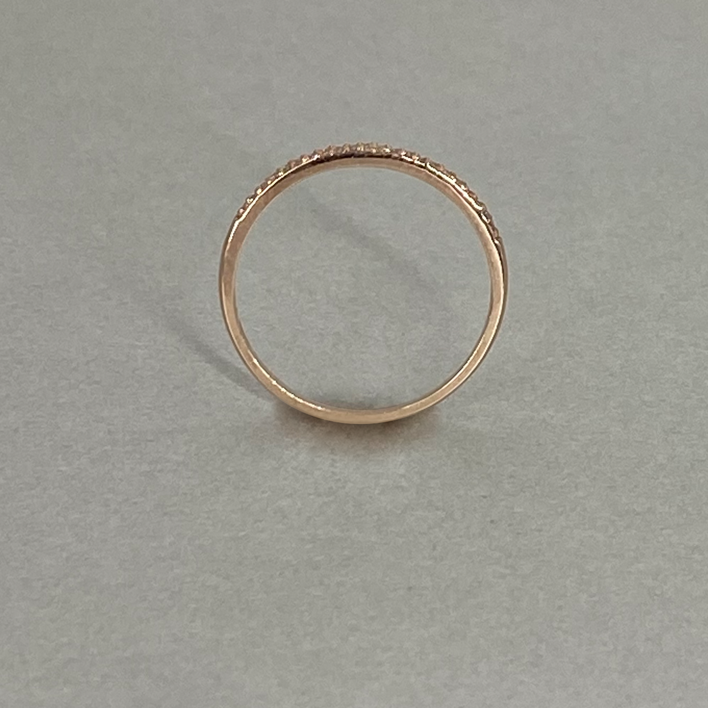 9ct Rose Gold Diamond Band