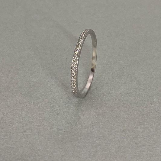 9ct White Gold Diamond Eternity Ring
