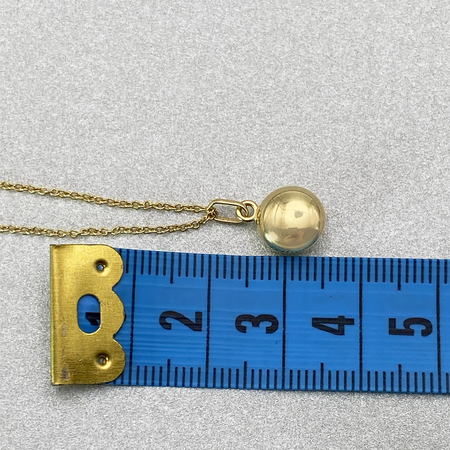9ct Yellow Gold Round Ball Nugget Pendant