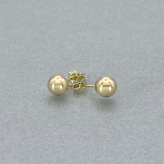 9ct Yellow Gold 5mm Full Ball Studs