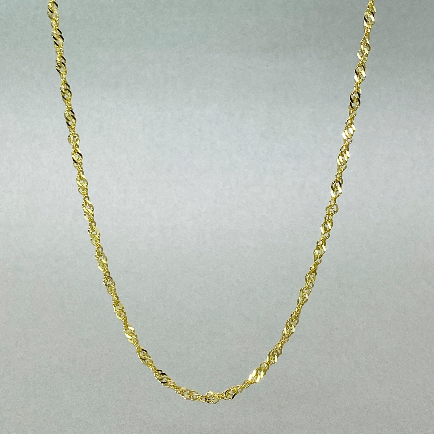 9ct Yellow Gold 50cm Singapore Chain
