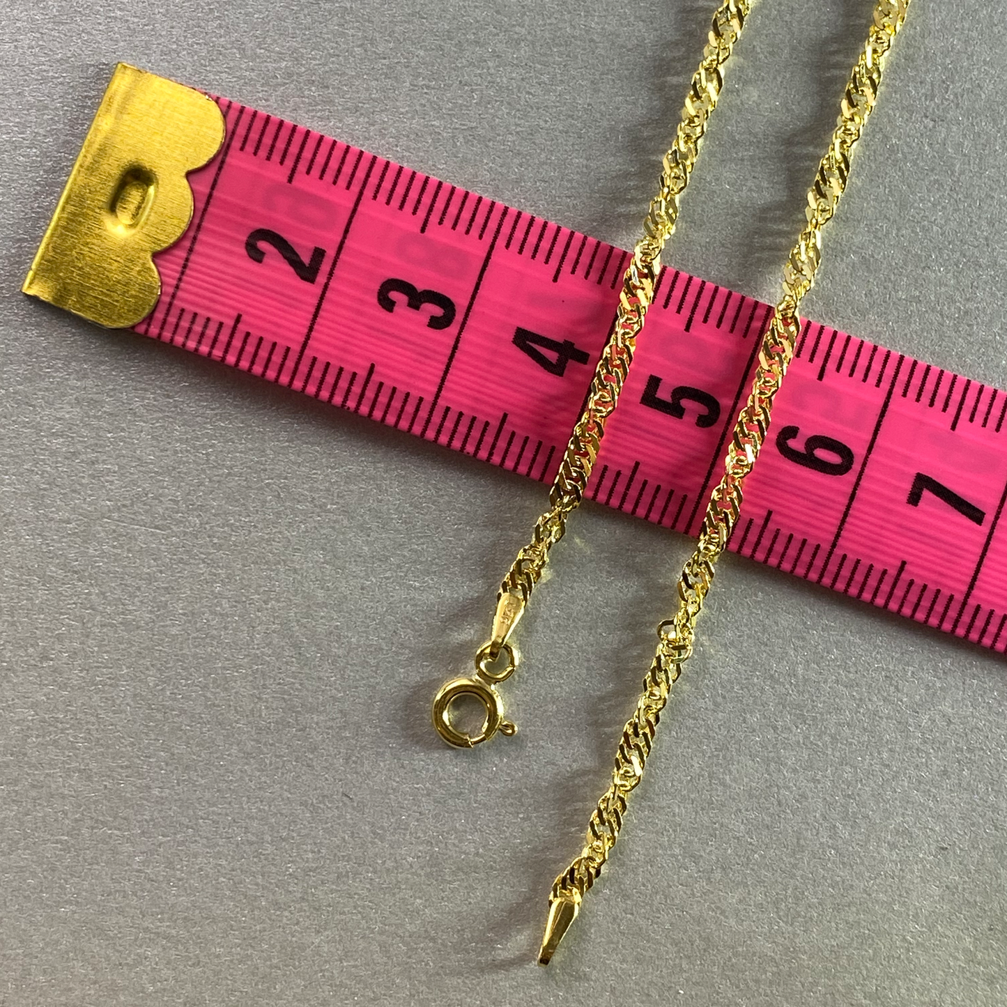9ct Yellow Gold 50cm Singapore Chain