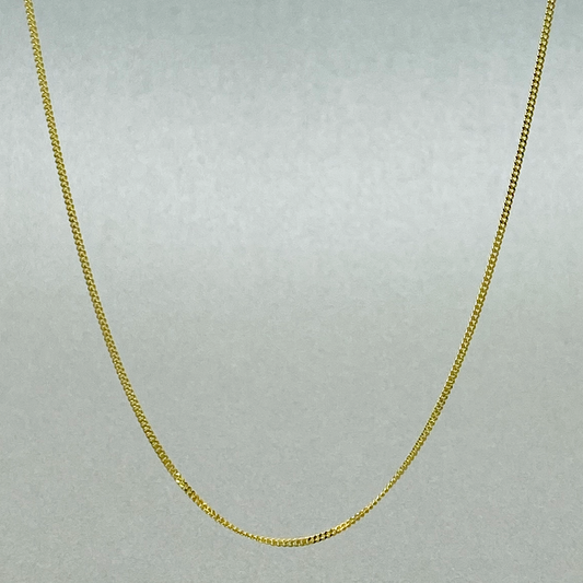 9ct Yellow Gold 50cm Closed Curb Chain
