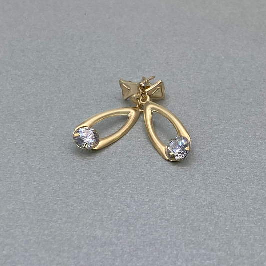 9ct Gold CZ Earring