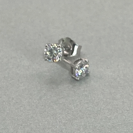 9ct White Gold Lab Grown Diamond Studs TDW = 0.50ct