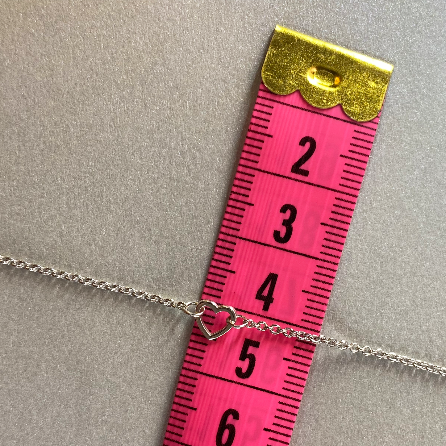Silver Heart 43cm Necklace