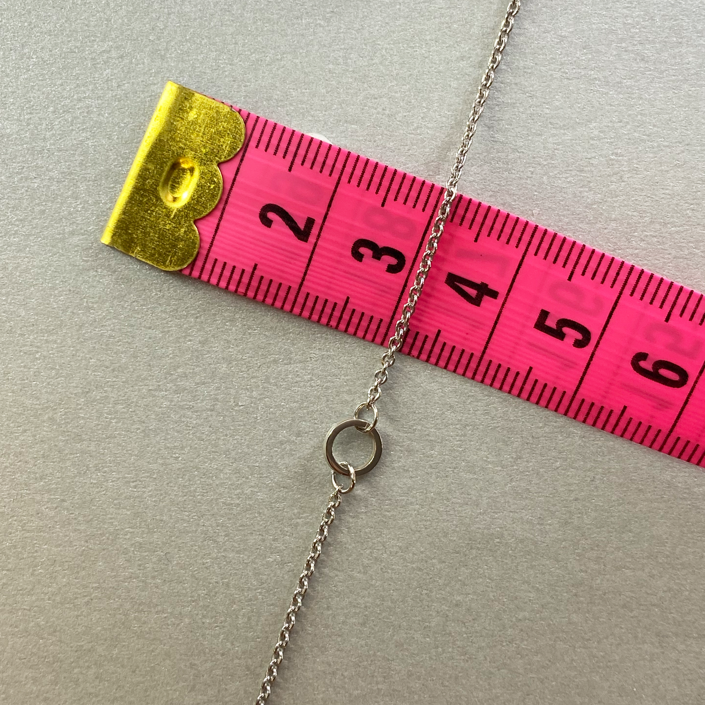 Silver 43cm 5 Circle Necklace