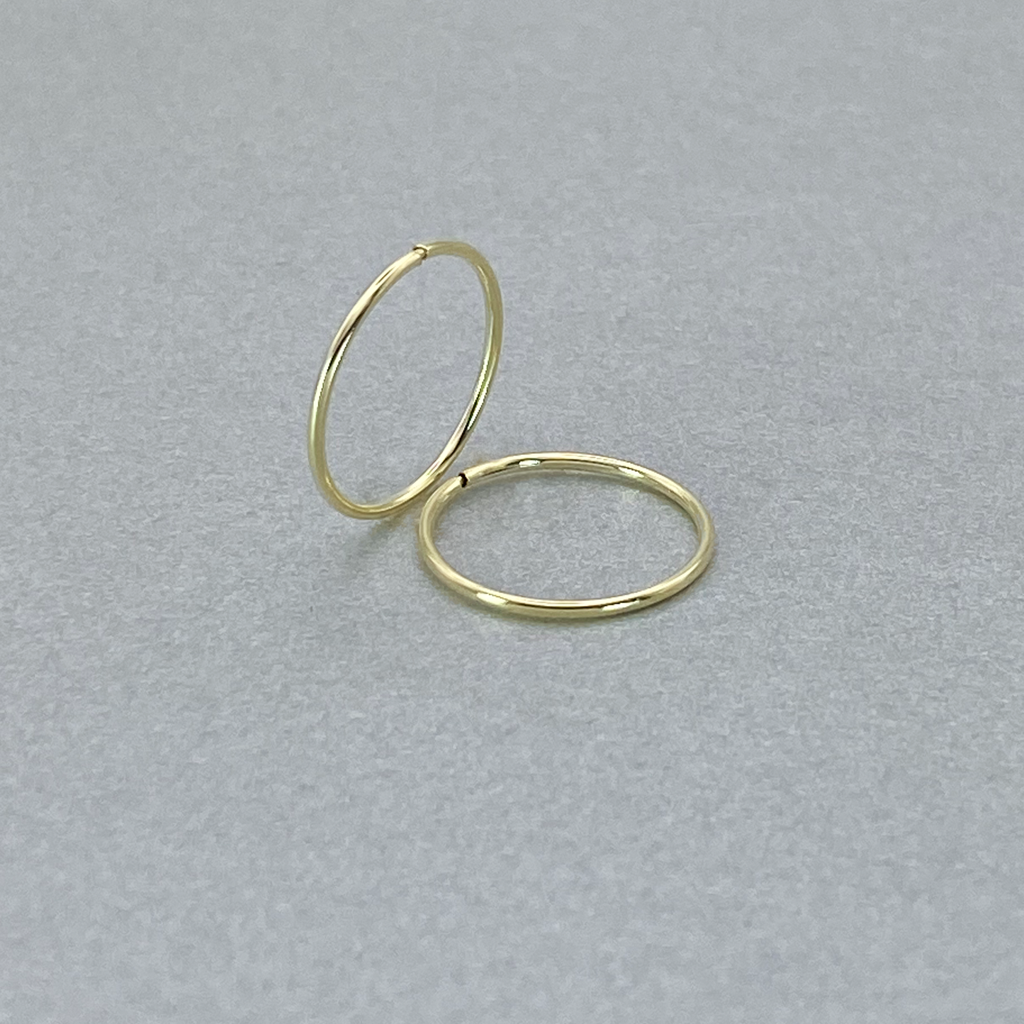 9ct Yellow Gold 12mm Diameter Hollow Sleeper