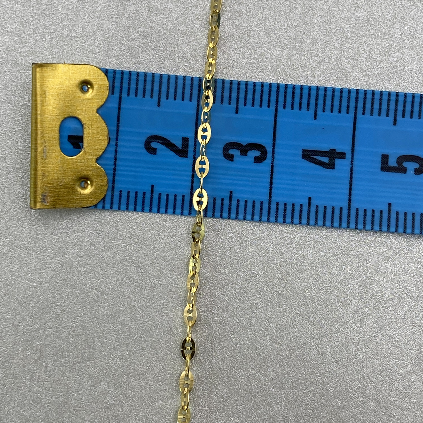 9ct Yellow Gold Flat Alternate Guuci Style Link 19cm Bracelet