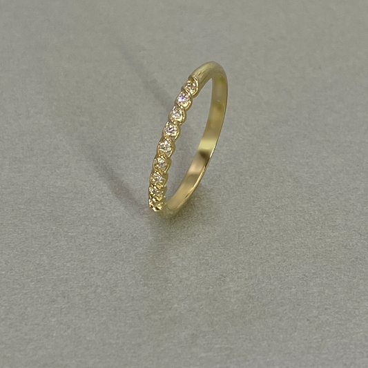9ct Yellow Gold Diamond  Eternity Ring
