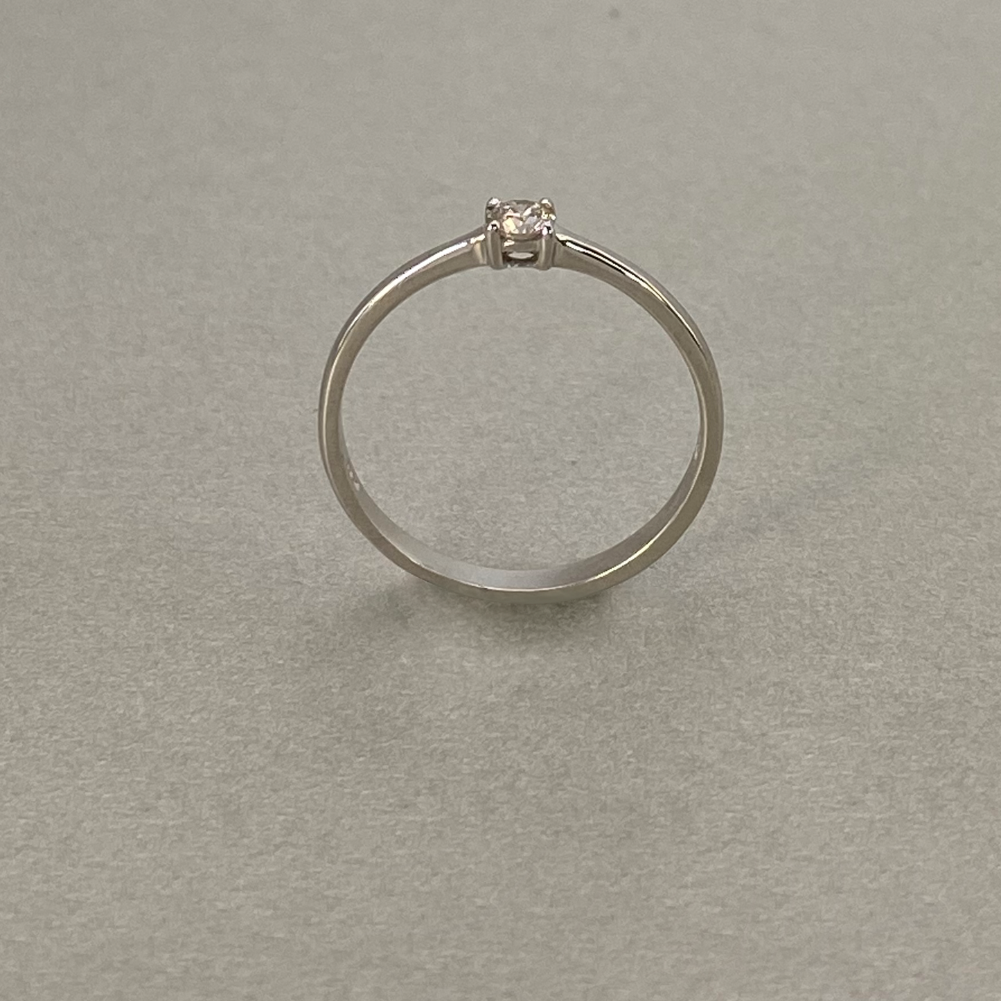 9ct White Gold Diamond 0.15ct Solitaire Ring