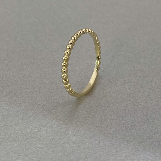 9ct Yellow Gold Bubble Plain Dress Ring