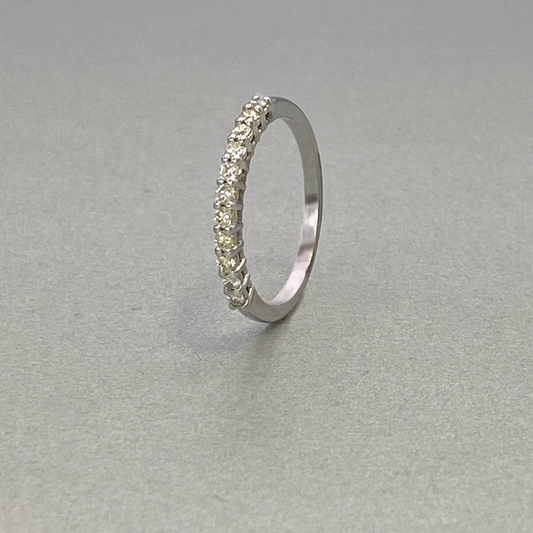 9ct White Gold Eternity Ring