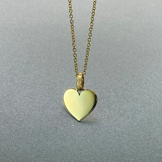 9ct Yellow Gold Heart Pendant