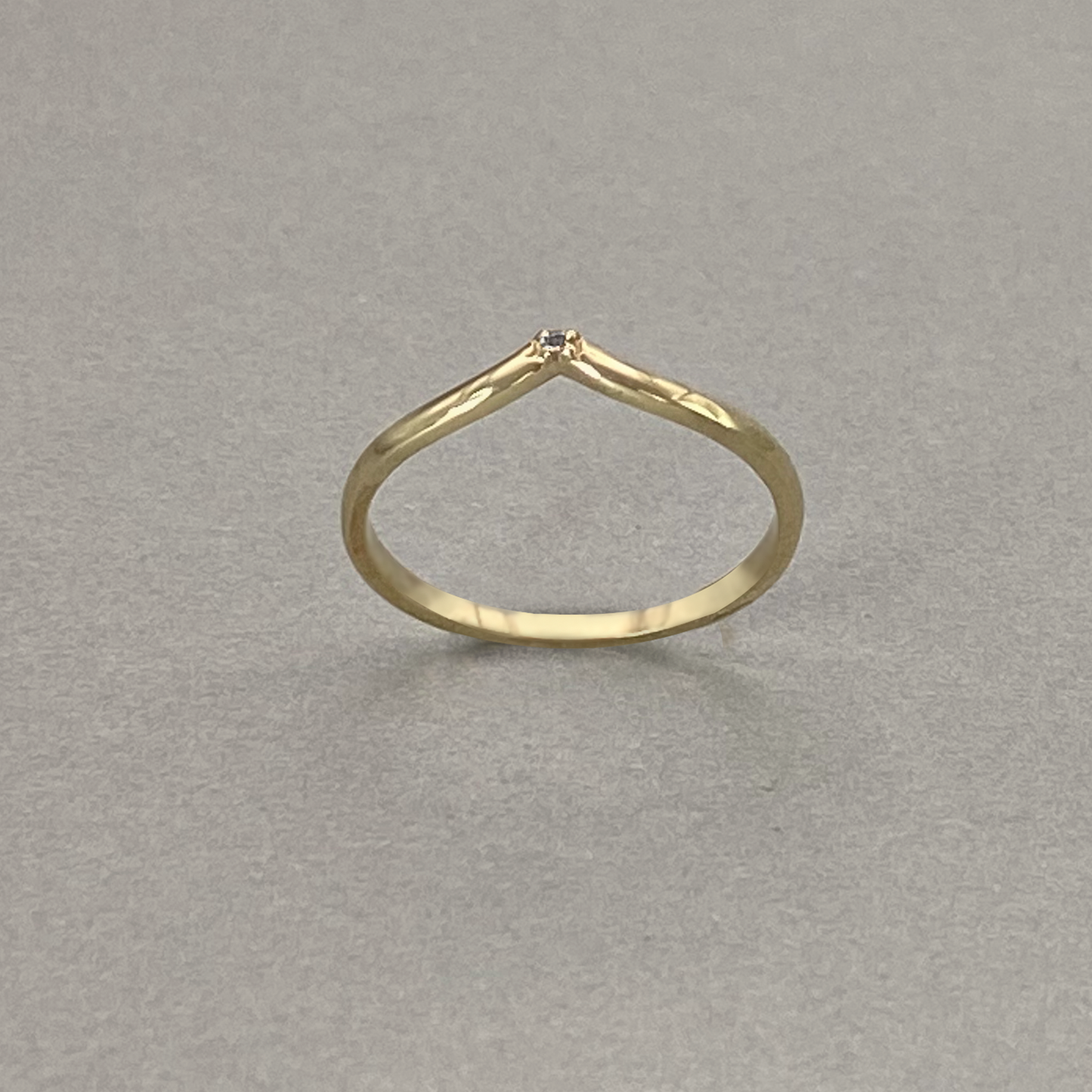 9ct Yellow Gold Wishbone Enhancer Ring